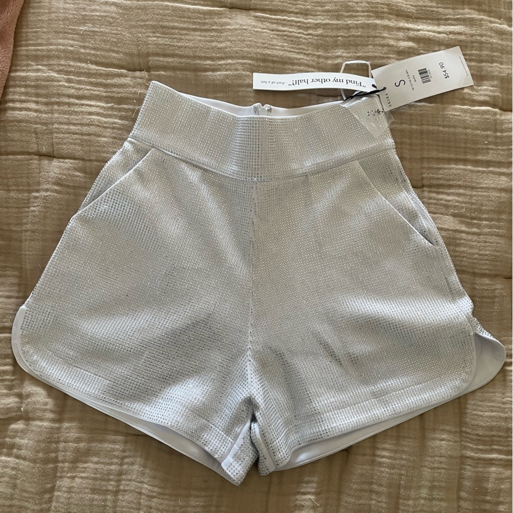 Sparkly rhinestone shorts